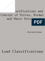 Load Classifications of Concept of Stress, Normal and Shear