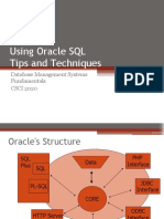 Using Oracle SQL Tips and Techniques: Database Management Systems Fundamentals CSCI 2020