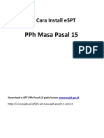 Tata Cara Install eSPT PPh Pasal 15