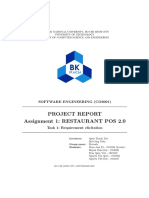 Project Report Assignment 1: RESTAURANT POS 2.0: Software Engineering (Co3001)