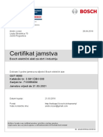 Certifikat Jamstva: Bosch Električni Alati Za Obrt I Industriju