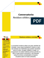 Conversatorio: Residuos Sólidos y Reciclaje