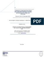 Rapport Définitif Audit Passation Des Marchés Projet CEA 2ie Exercice 2017