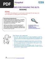 Guidelines For Passing The Ielts: Reading