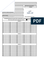 LBR JWB TOEFL, Excel ITP