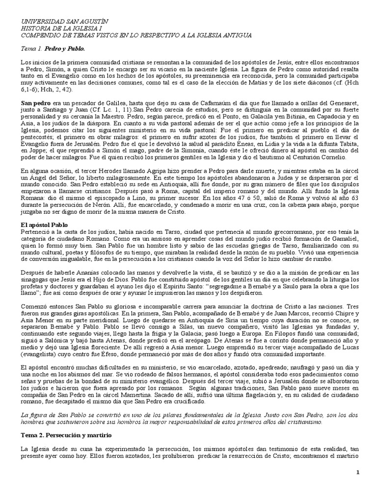 Historia de la Iglesia Antigua: Pedro y Pablo | PDF | Constantino el grande