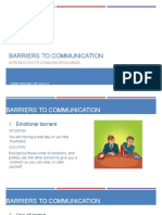 1.1. Barriers to Communication