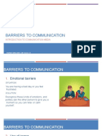1.1. Barriers To Communication