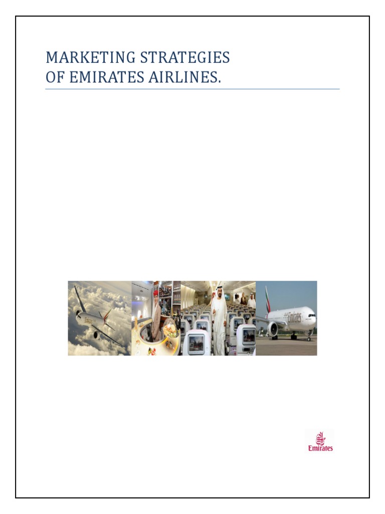Emirates Airlines Marketing Strategies | PDF | Emirates (Airline ...