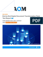 End To End Digital Document Transformation Field Test Report