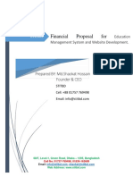 Financial Proposal For Education Management System and Website Development