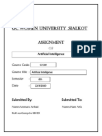 GC Women University expert system assignment on MYCIN expert system