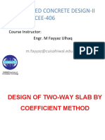 Two Way Slab (By Coefficients)