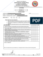 Cid F 024 Rating Sheet T I III