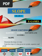 Slope: Grade 8