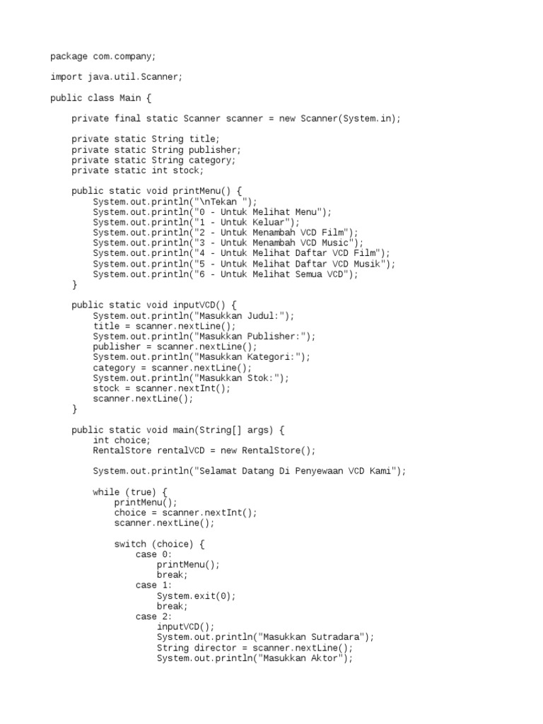 Main - Java F | PDF | Computer Programming | Software Engineering