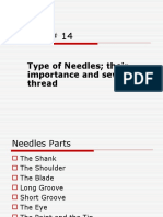Types of Needles and Sewing Thread