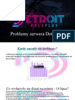 Problemy Serwera DetroitRP