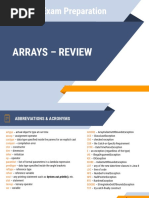 OCA Exam Preparation: Arrays - Review