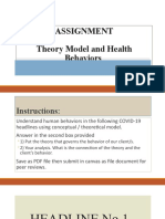 Assignment Theory Model and Health Behaviors