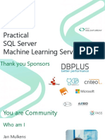 Jan Mulkens - Practical SQL Server Machine Learning Services