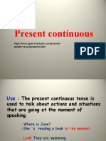 Present Continuous: Simple-Vs-Progressive - HTML