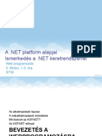 M03O01-O03 A .NET Platform Alapjai A .NET Framework