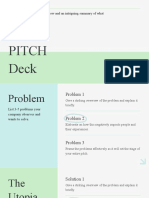 Green and White Simple Health Care Pitch Deck Presentation