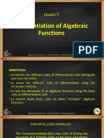 Lesson 5A-Differentiation of Algebraic Functions(1)