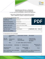 Guía para El Desarrollo Del Componente Práctico y Rúbrica de Evaluación - Unidad 2 - Fase 4 - Salida de Campo e Informe de Práctica