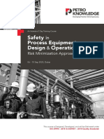 Safety Process Equipment Design Operation: Risk Minimization Approach