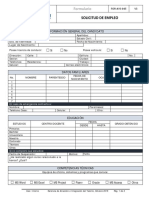 Formulario de Solicitud de Empleo