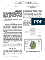 Machine Learning Based Rainfall Prediction: R.Kingsy Grace, B.Suganya