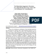 Resistencia de Materiales-Ingeniería Mecánica Estudio de Caso: Degradación Del Acero Astm A36 Sometido Al Fenómeno de Termofluencia