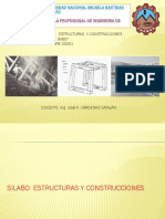 Curso: Estructuras Y Construcciones Codigo: Im607 SEMESTRE:2020-I