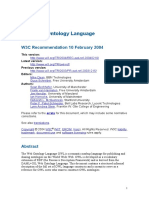 OWL Web Ontology Language