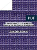 Browns Group PLC 2 Months Thesis Part 1