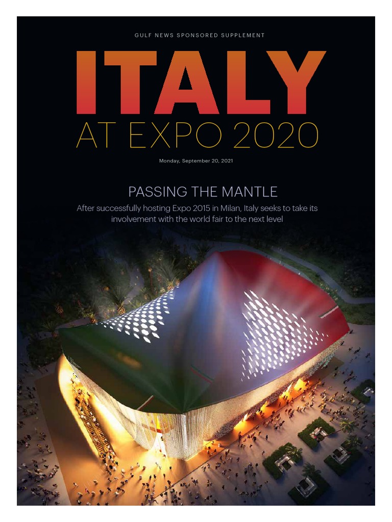 Italy at Expo 2020 1632316814 | PDF | United Arab Emirates | Dubai