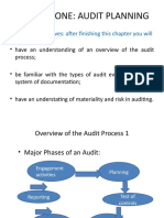 Chapter One: Audit Planning: - Chapter Objectives: After Finishing This Chapter You Will Be Able To