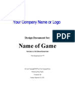 Chris Taylor Game Design Document Sample