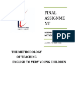 Final Assignme NT: The Methodology of Teaching English To Very Young Children