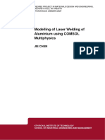 Modelling of Laser Welding of Aluminium Using COMSOL Multiphysics