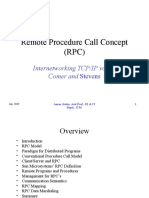 Remote Procedure Call Concept (RPC) : Internetworking TCP/IP Vol III Comer and Stevens