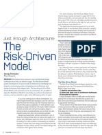 The Risk Driven Approach