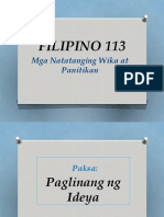 Filipino 113 Castaneres Report