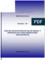 Guía de Capacitación en Salud Sexual Y Reproductiva para Promotores Adolescentes