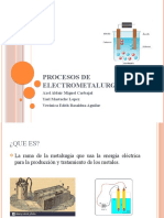 Procesos de Electrometalurgia