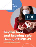 Orange and Blue Food Safety 101 COVID Flyer