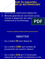 Deseuri in Industria Alimentara Si Biotehnologii - Curs 1