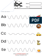 Line Tracing Worksheets Pack